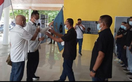 Ketua PWI Sumut Lantik Kepengurusan PWI Sergai