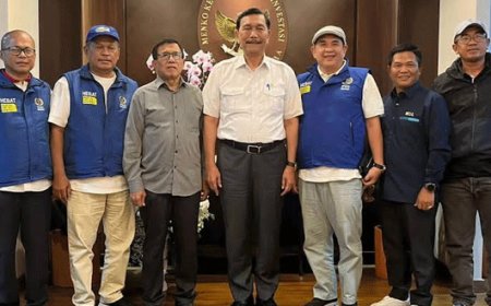 Gercep Ketua PWI Hendry Ch Bangun Temui Menko Marves, Ini yang Disampaikan