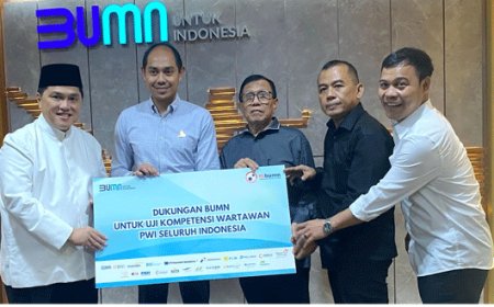 HCB Tunaikan Janji, Tiga Provinsi Awali Kick-off UKW PWI Bantuan BUMN