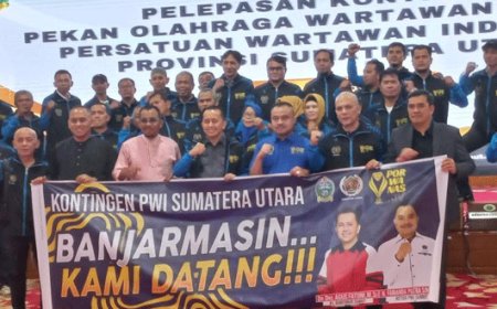Porwanas 2024: Pj Gubsu Motvasi Atlet PWI Sumut