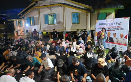 Ratusan Peserta dan Masyarakat Setempat tumpah Ruah ikuti Acara Durian Party PWI