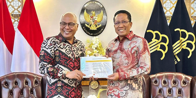 Menteri Hukum Terima Pengurus PWI Pusat, Blokir Administrasi Resmi Dibuka